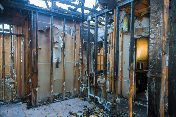 Professional Fire Damage Removal technician working in Montezuma, GA